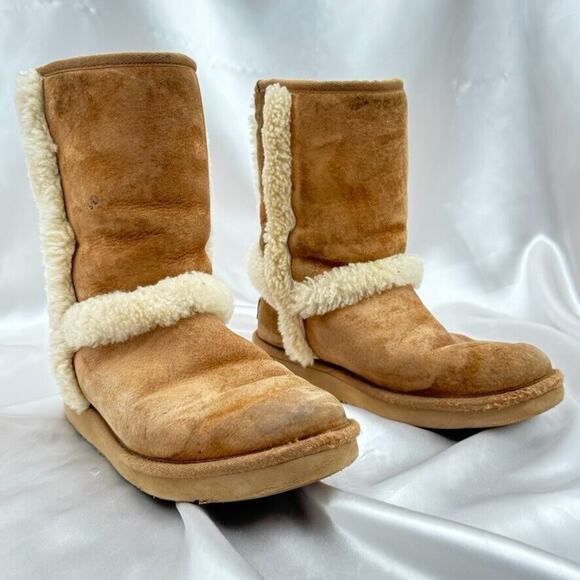 Ugg Australia Carter Women's Size 7 Chestnut Lined Boots 1005803 - Picture 6 of 16